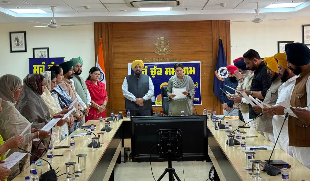 ADC administers oath of office to newly elected Block Samiti members in Mohali